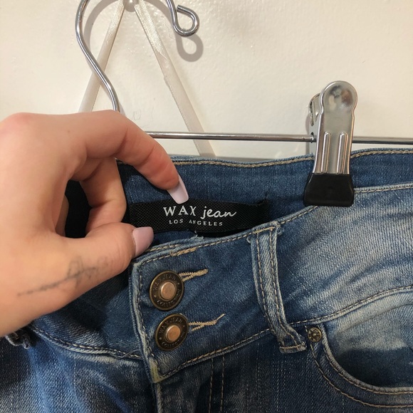 Los Angelas WAX jeans- low rise light wash size 2 - Picture 1 of 4